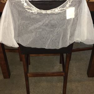Dresses - Gently used wedding dress and new cover up Dresses - Gently used wedding dress and new cover up